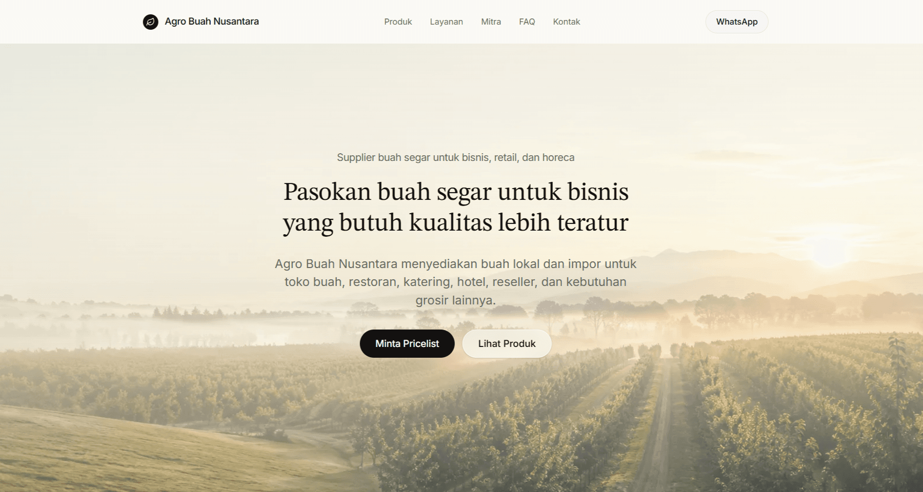 Agro Buah Nusantara project